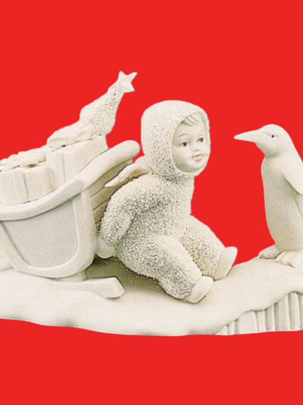 765. NIB DEPARTMENT 56 SNOWBABIES STUCK IN THE SNOW